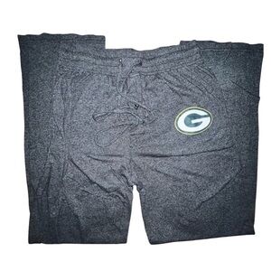 NFL Team Apparel Sleepwear Pants - Green Bay Packers, Size L, Charcoal Gray